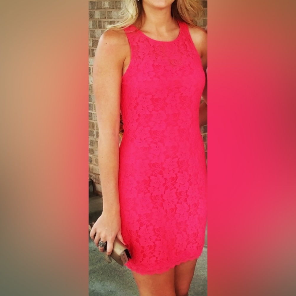 Express lace cocktail dress